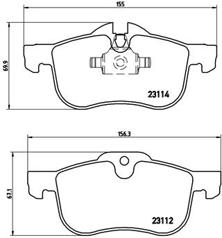 A.B.S. P 52 017 BREMBO Bremsbelagsatz, Scheibenbremse